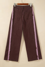 Load image into Gallery viewer, Beau Blue Lace Trim Casual Full-Length Regular Fit Jeans
