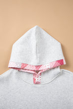 Load image into Gallery viewer, Gray Contrast Patchwork Oversized Hoodie
