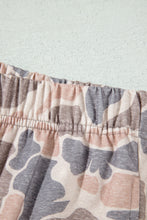 Load image into Gallery viewer, Multicolour Camouflage Print Long Sleeve Top Loose 2pcs Pants Set
