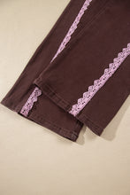 Load image into Gallery viewer, Beau Blue Lace Trim Casual Full-Length Regular Fit Jeans