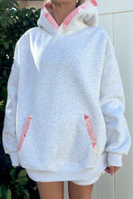 Load image into Gallery viewer, Gray Contrast Patchwork Oversized Hoodie