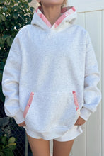 Load image into Gallery viewer, Gray Contrast Patchwork Oversized Hoodie