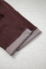 Load image into Gallery viewer, Dusk Blue Side Seam Rivet Detail Ankle Length Casual Jeans
