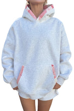 Load image into Gallery viewer, Gray Contrast Patchwork Oversized Hoodie