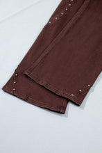 Load image into Gallery viewer, Dusk Blue Side Seam Rivet Detail Ankle Length Casual Jeans