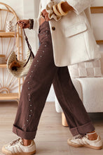 Load image into Gallery viewer, Dusk Blue Side Seam Rivet Detail Ankle Length Casual Jeans