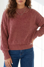 Load image into Gallery viewer, Red Dahlia Drop Shoulder High Neck Ribbed Sweater