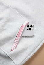 Load image into Gallery viewer, Gray Contrast Patchwork Oversized Hoodie